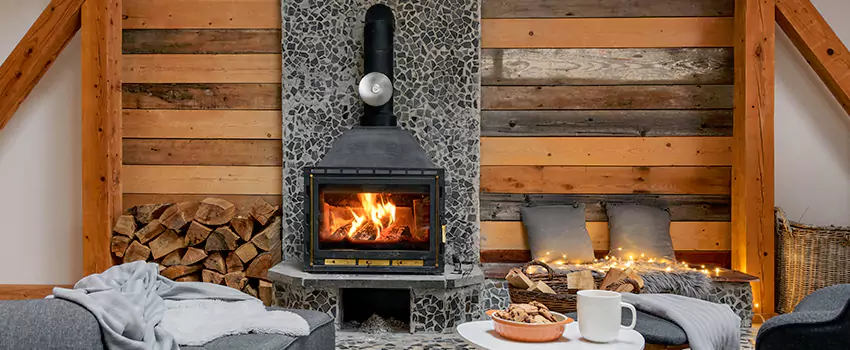 Thelin Hearth Products Direct Vent Gas Stove Fireplace Inspection in Shelton, Connecticut